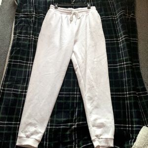 White sweatpants